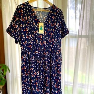 Plus-Sized Floral Sun Dress